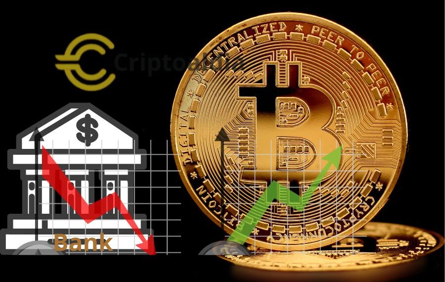 Bitcoin desafía crisis bancaria: sube 40% en una semana.