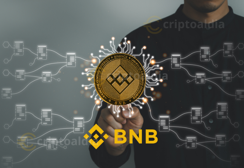 BNB retrocede hacia su zona clave mientras aumenta la actividad en BNB Chain