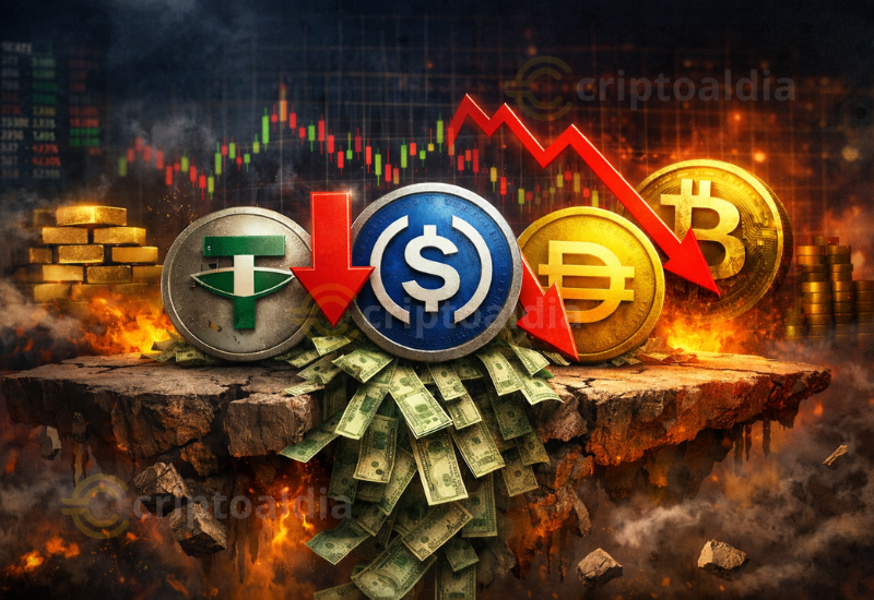 Salida de capital de las stablecoins marca una señal de tensión en el mercado cripto