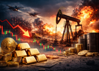 Escalada geopolítica impulsa oro tokenizado y petróleo, mientras bitcoin cede ante la búsqueda de refugio