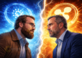 Debate entre líderes de Cardano y Ripple reaviva diferencias sobre regulación y gobernanza en criptomonedas