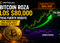 Bitcoin roza los $80,000 tras fuerte rebote: aquí te decimos qué sigue en el precio de BTC
