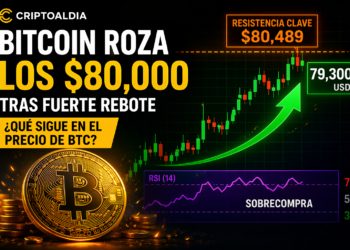 Bitcoin roza los $80,000 tras fuerte rebote: aquí te decimos qué sigue en el precio de BTC