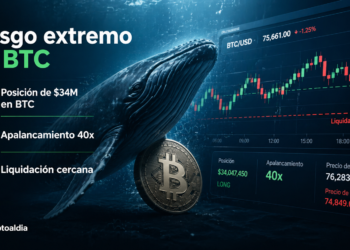 Ballena arriesga $34M en Bitcoin