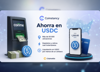 Coinstancy impulsa ahorro en USDC con acceso en efectivo