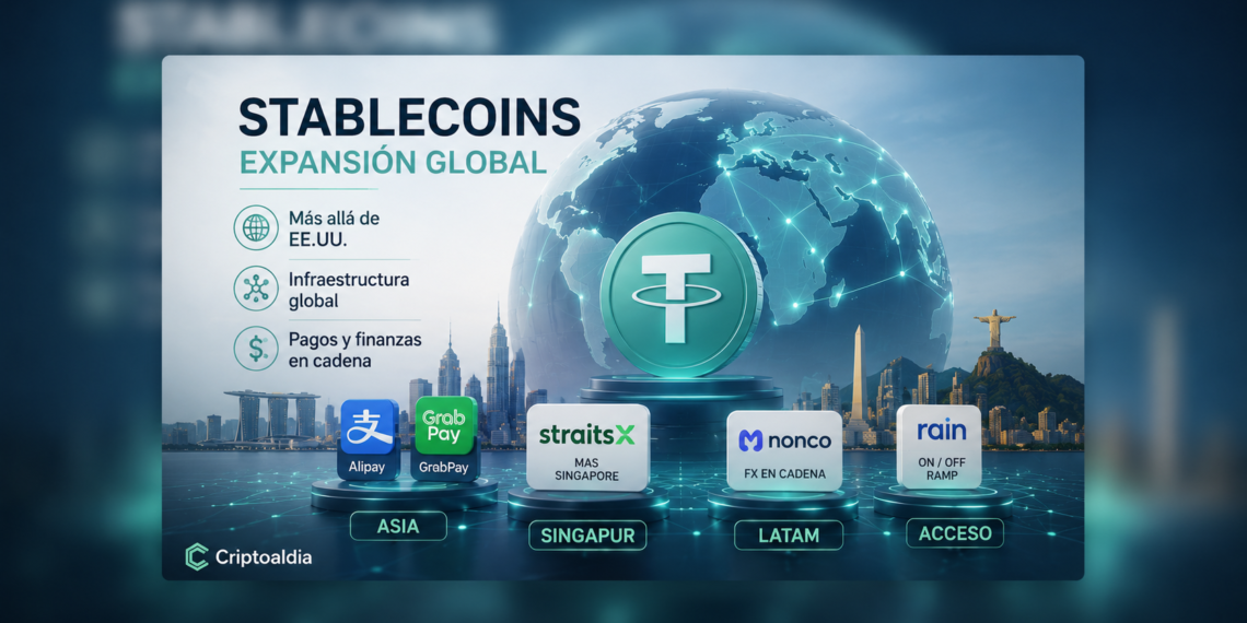 Grayscale destaca expansión global de stablecoins fuera de EE.UU.