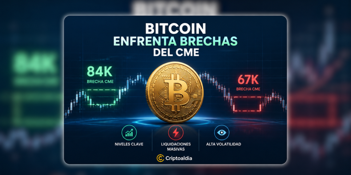 Bitcoin enfrenta brechas del CME
