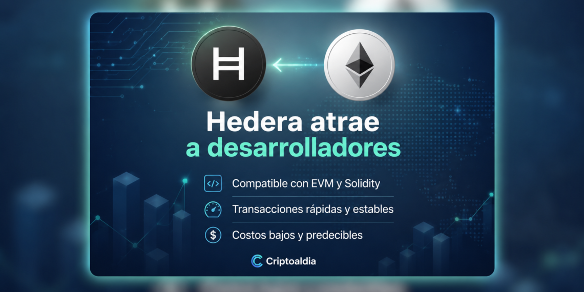 Hedera apuesta por atraer desarrolladores de Ethereum