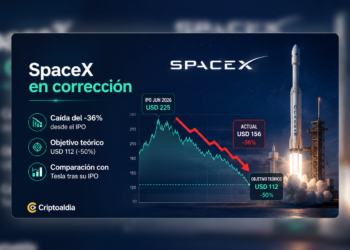 SpaceX acumula una caída cercana al 36% tras su debut bursátil