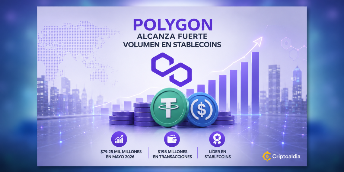 Polygon alcanza fuerte volumen en stablecoins