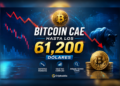 El mercado confirma la proyección: Bitcoin cae hasta los 61,200 dólares