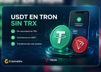 TRON impulsa el uso de USDT con transferencias sin necesidad de TRX