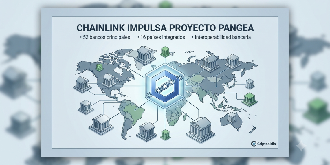 Chainlink impulsa Project Pangea con 52 bancos y 16 países