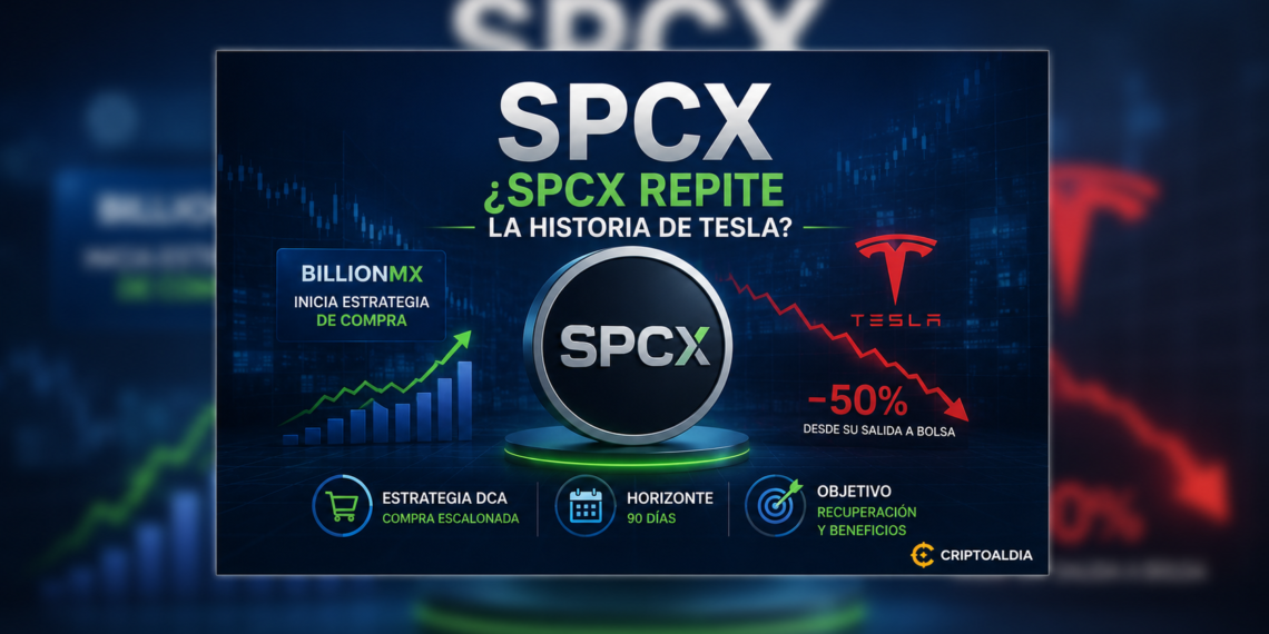 BillionMX inicia estrategia de compra en SPCX tras una caída superior al 50%