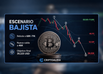 Bitcoin mantiene escenario bajista con objetivo técnico en 39,225 dólares