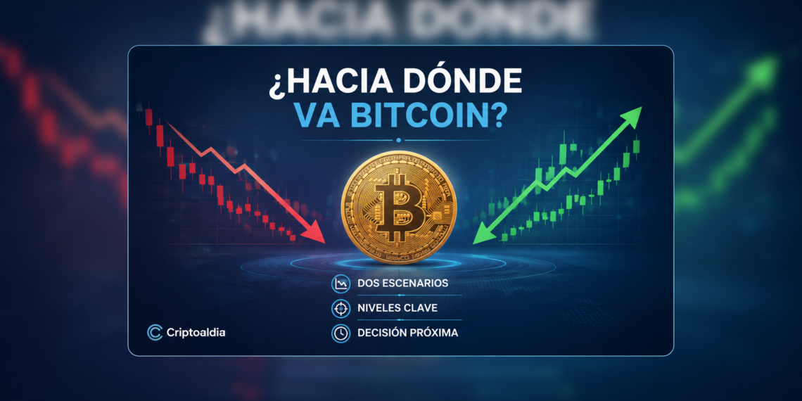 Bitcoin enfrenta una fase decisiva: estos son los dos escenarios que vigilan los analistas